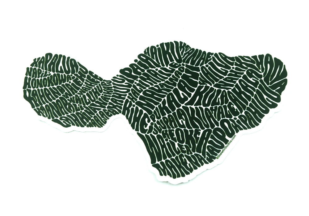 Maui Map Stickers