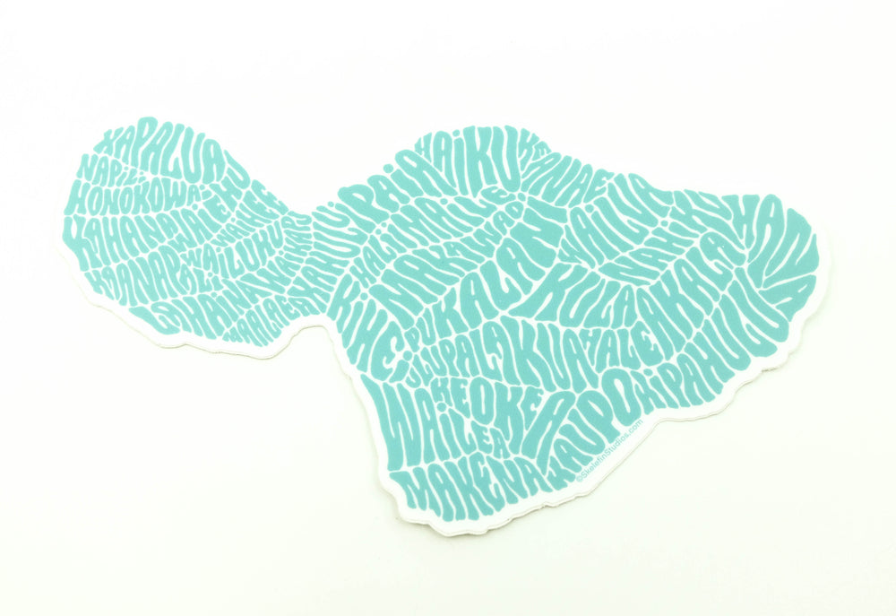 Maui Map Stickers