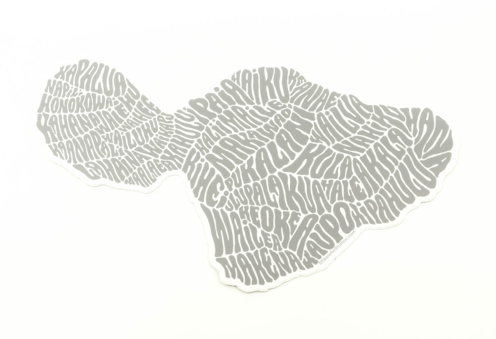 Maui Map Stickers