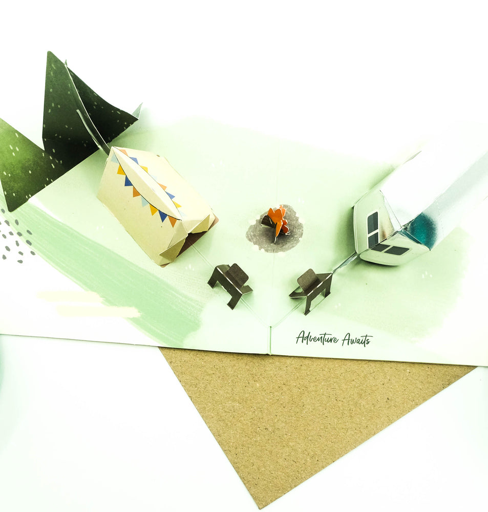 Camping Adventure Pop-Up Card