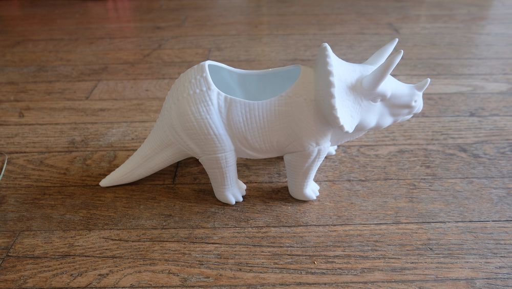 Porcelain Tricerapot Planter