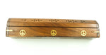 Wood Box Incense Burner - Peace