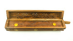 Wood Box Incense Burner - Peace