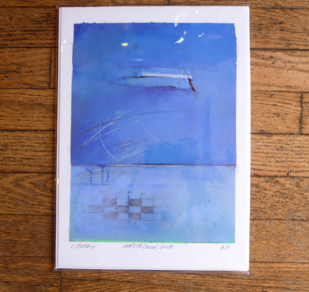 Larry Berko "Untitled (Blue)" Signed Limited Edition Print