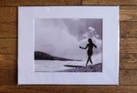 Joy Armstrong Photo Art Print "Shadow Surfer" in Black/White