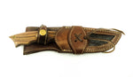 Damascus Skinner Hunter Knife - Walnut