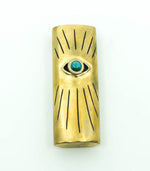"Eye" Lighter Case With Turquoise