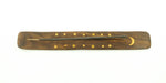 Wood Incense Burner - Star & Moon 10"