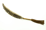 Smudging Turkey Feather With Leather Handle