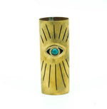 "Eye" Lighter Case With Turquoise