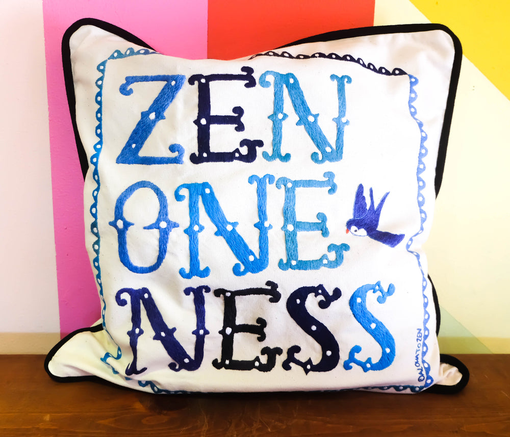 Aloha to Zen "Zen Oneness" Pillow Case 15"x15"