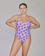Lokahi Mila One Piece - Purple Hibiscus