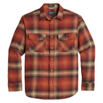 Pendleton Burnside Flannel Shirt - Red/Brown/Tan Plaid