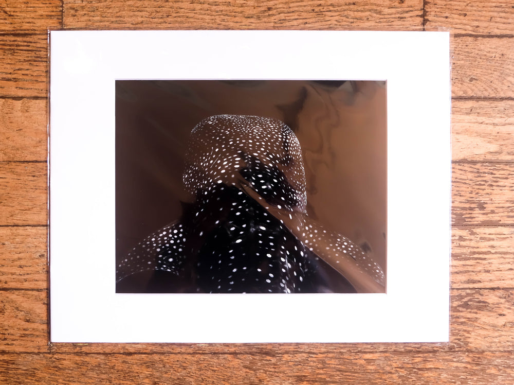 Chloe Underwater Photo Metallic Print "Starry Night" in B/W