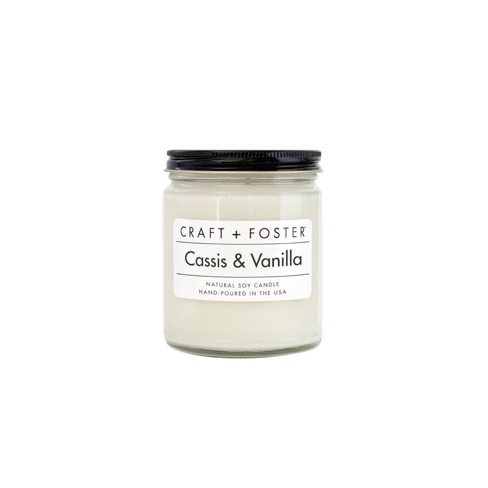 Craft & Foster 8oz. Candle - Cassis & Vanilla